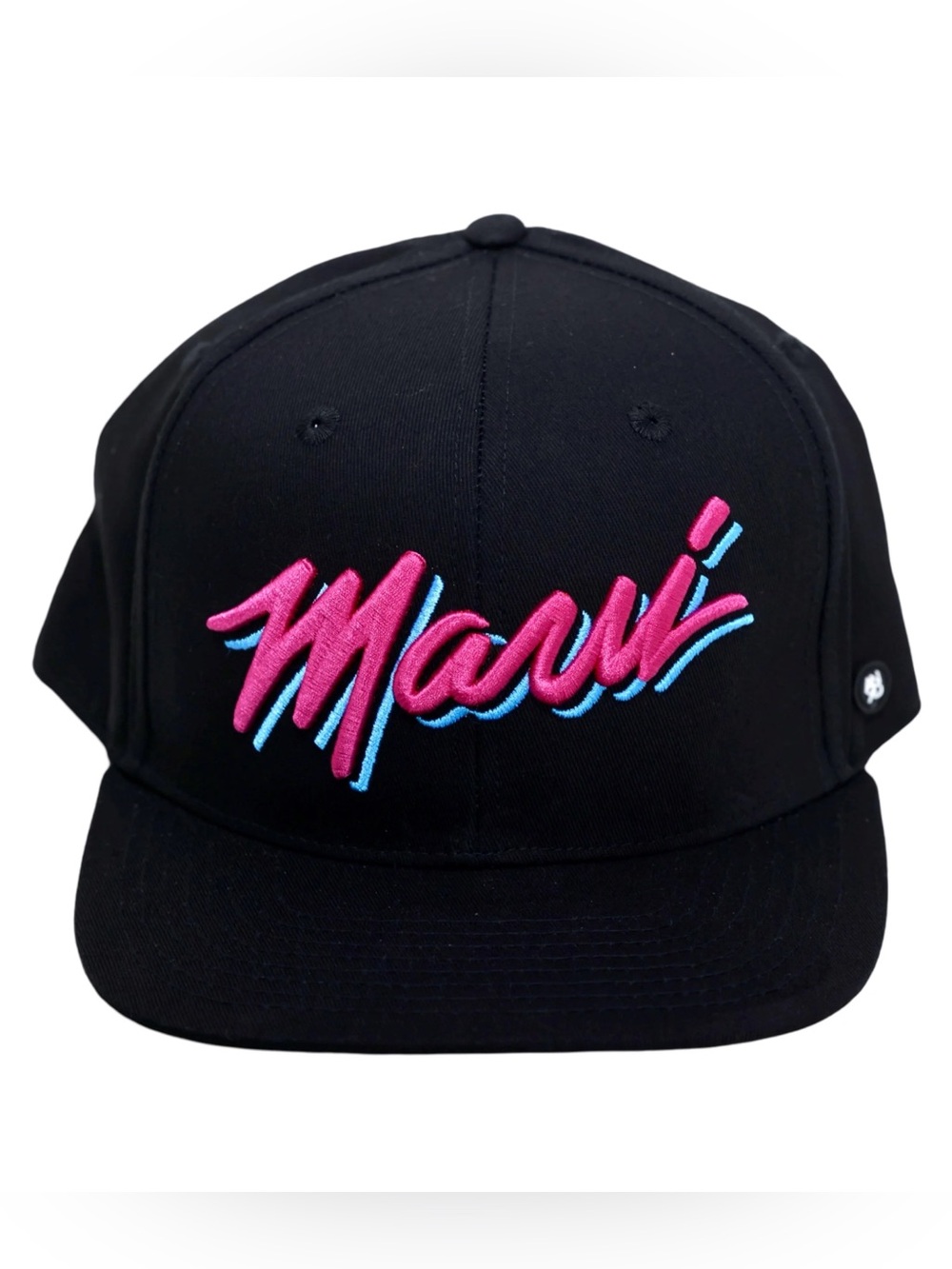 Soley Aloha Black Snapback Hat with MAUI Logo